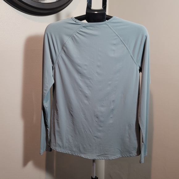 AVIA Women's Green Sage Long Sleeve Performance Tee Shirt-Dry Fit - Size M - Picture 5 of 7